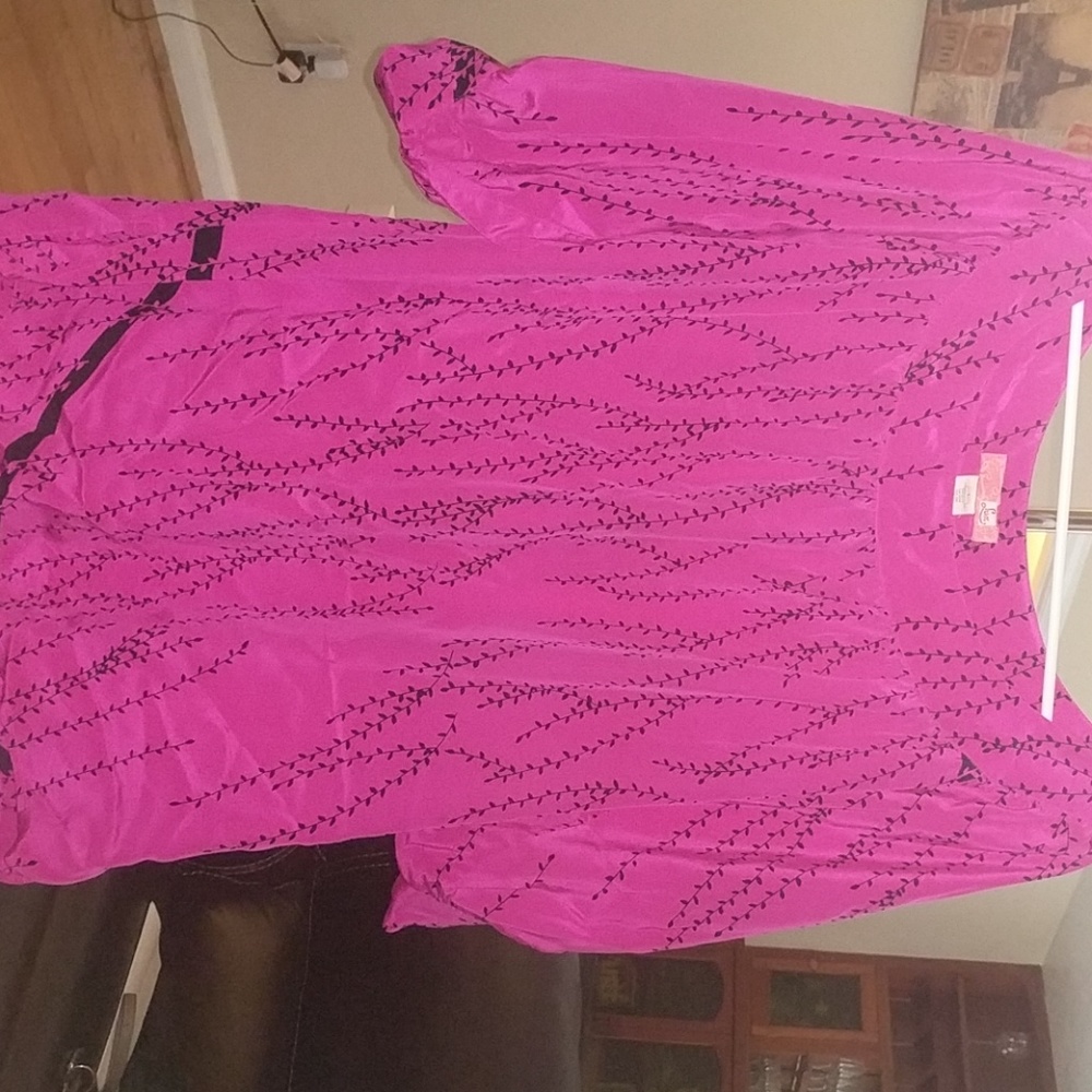 Pink Silk Blouse